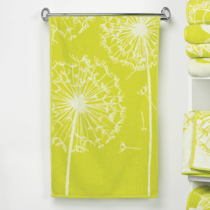Полотенце махровое "Этель" Невесомость, цвет лайм, 50х90 см, 100% хл, 420 г/м²