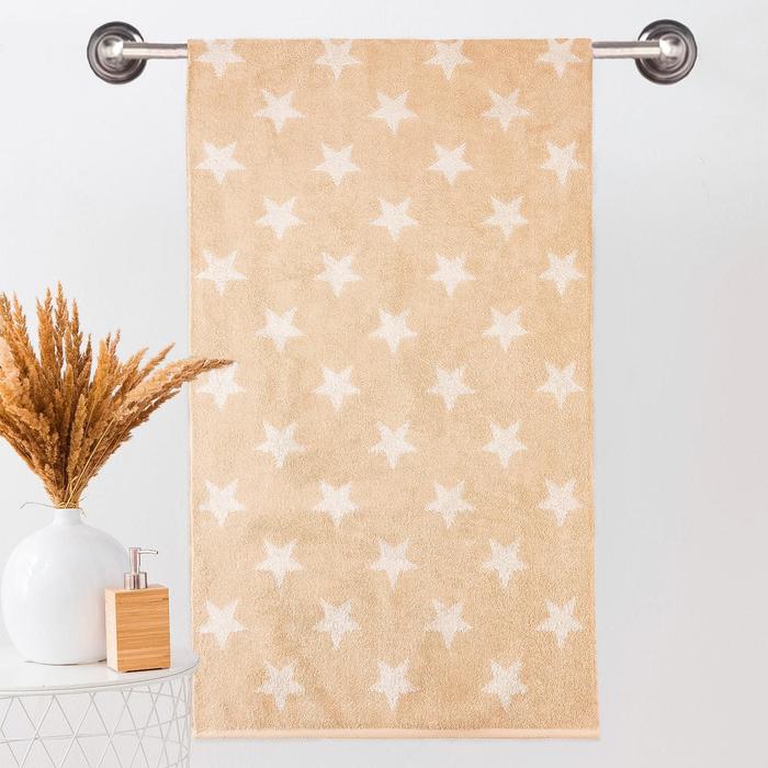 Полотенце махровое "Этель" Звездопад, цвет дымка, 50х90 см, 100% хл, 420 г/м²