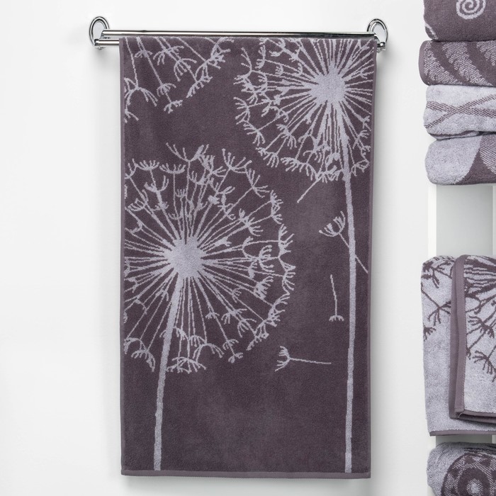 Полотенце махровое "Этель" Невесомость, цвет дымка, 70х130 см, 100% хл, 420 г/м²