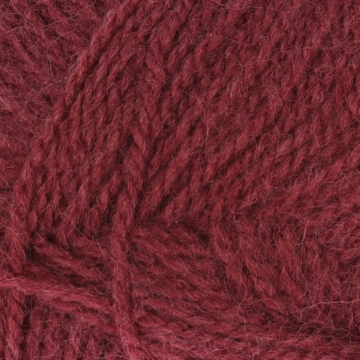 Пряжа "Ангорская тёплая" 40% шерсть, 60% акрил 480м/100гр (788 св. марсала)