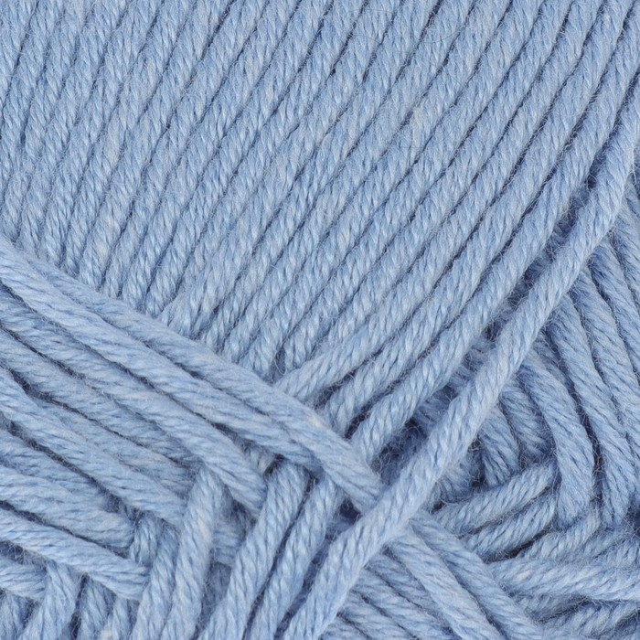 Пряжа "Лаконичная" 50% хлопок, 50% акрил 212м/100гр (05 голубой)