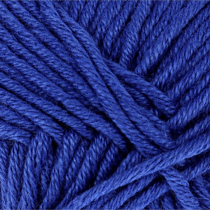 Пряжа "Лаконичная" 50% хлопок, 50% акрил 212м/100гр (26 василек)