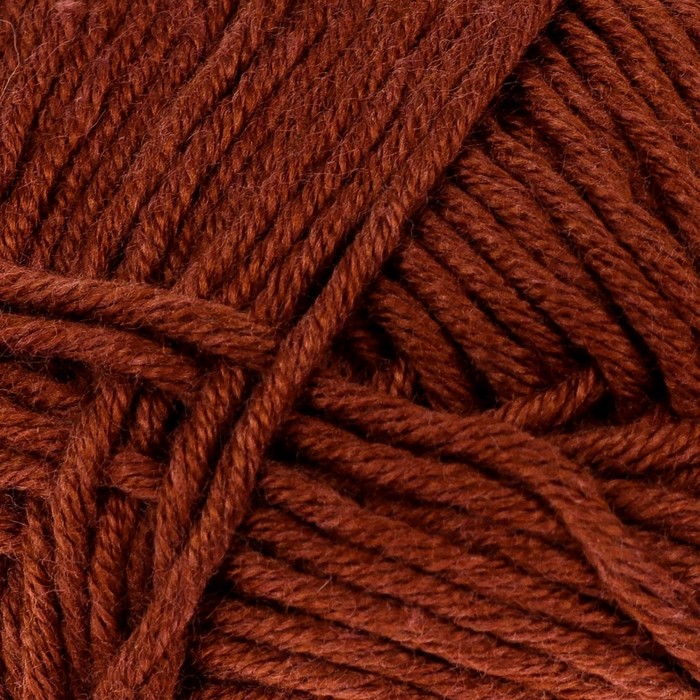 Пряжа "Лаконичная" 50% хлопок, 50% акрил 212м/100гр (416 св. коричневый)