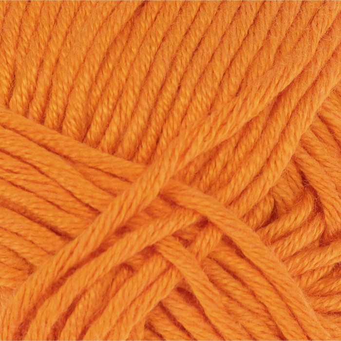 Пряжа "Лаконичная" 50% хлопок, 50% акрил 212м/100гр (485 жёлто-оранж.)