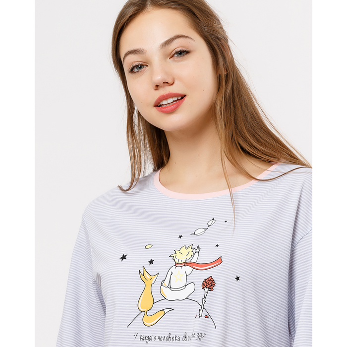 Сорочка женская 2683-0 (572322) цвет полоска на белом, р-р 48 (L)