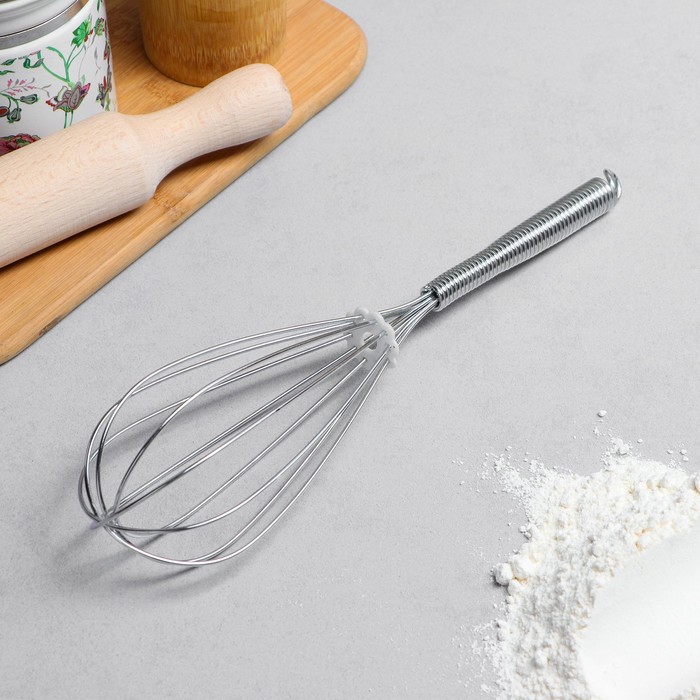 Венчик для взбивания, с металлической ручкой, 27 см