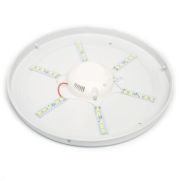 Светильник светодиодный Luazon Lighting E-02, 14 Вт,300 мм,910 Лм,4000К,IP40,220В "ЦВЕТОК"