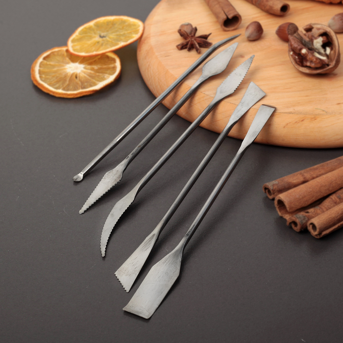 Набор для моделирования кондитерских украшений 5 шт