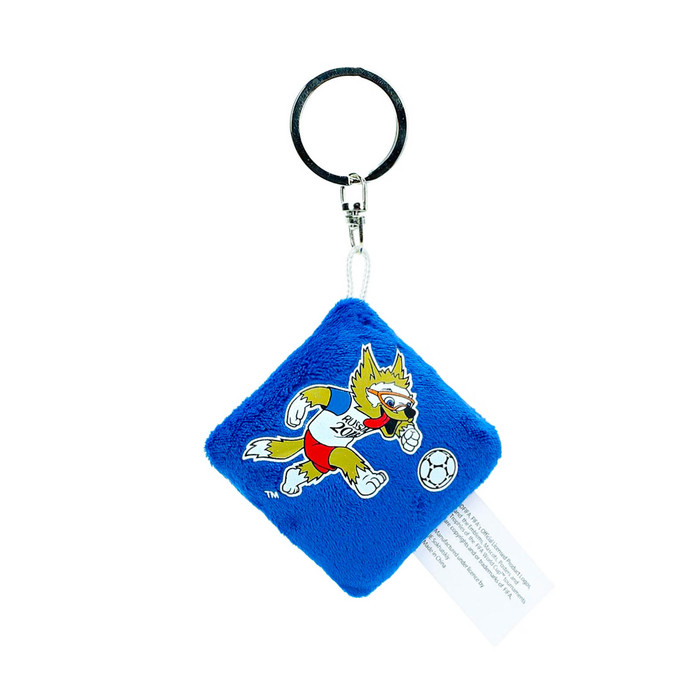 Брелок-подушечка с термопринтом Zabivaka, 6 х 6 см, 2018 FIFA World Cup Russia™, МИКС