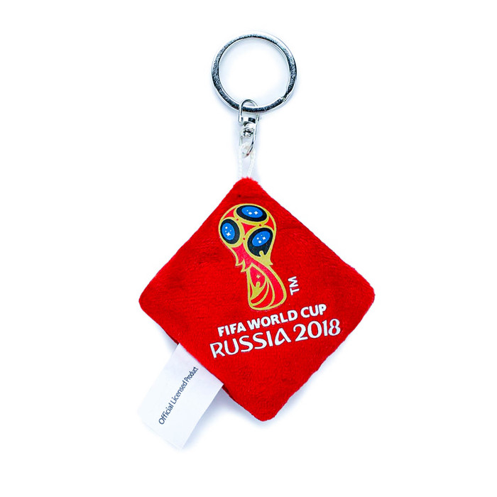 Брелок-подушечка с термопринтом Zabivaka, 6 х 6 см, 2018 FIFA World Cup Russia™, МИКС