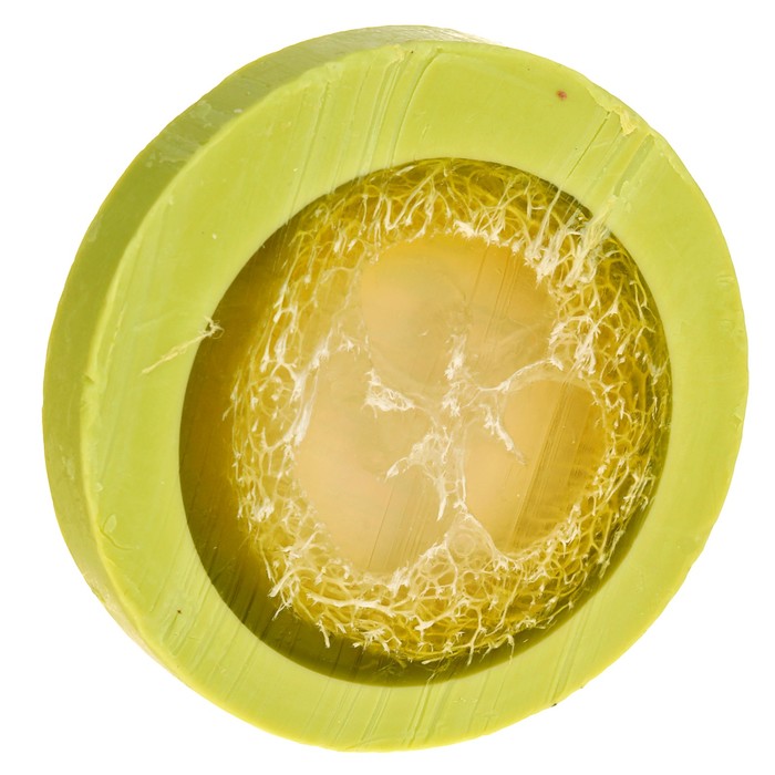 Мыло с мочалкой из люфы "Бамбук", "Добропаровъ", 80 гр