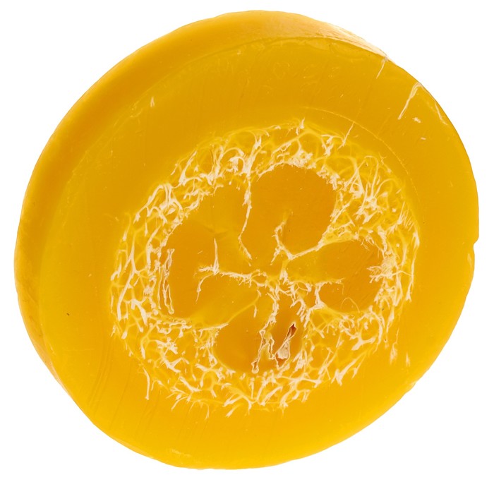 Мыло с мочалкой из люфы "Мёд с овсяными хлопьями", "Добропаровъ", 80 гр