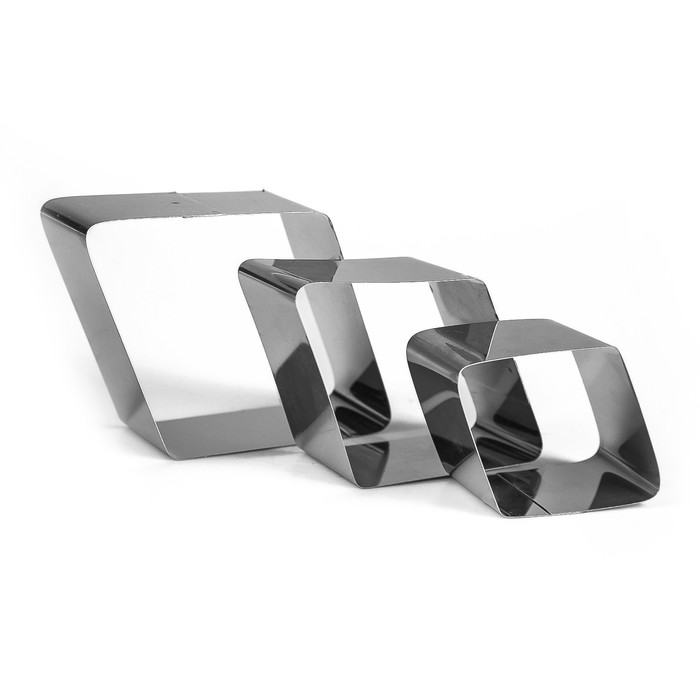 Набор форм для выпечки и выкладки "Ромб", 15 х 11,5 х 5 см, 3 шт.