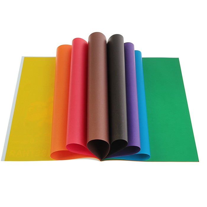 Бумага цветная двусторонняя А4, 16 листов 8 цветов "Миньоны", 45 г/м2