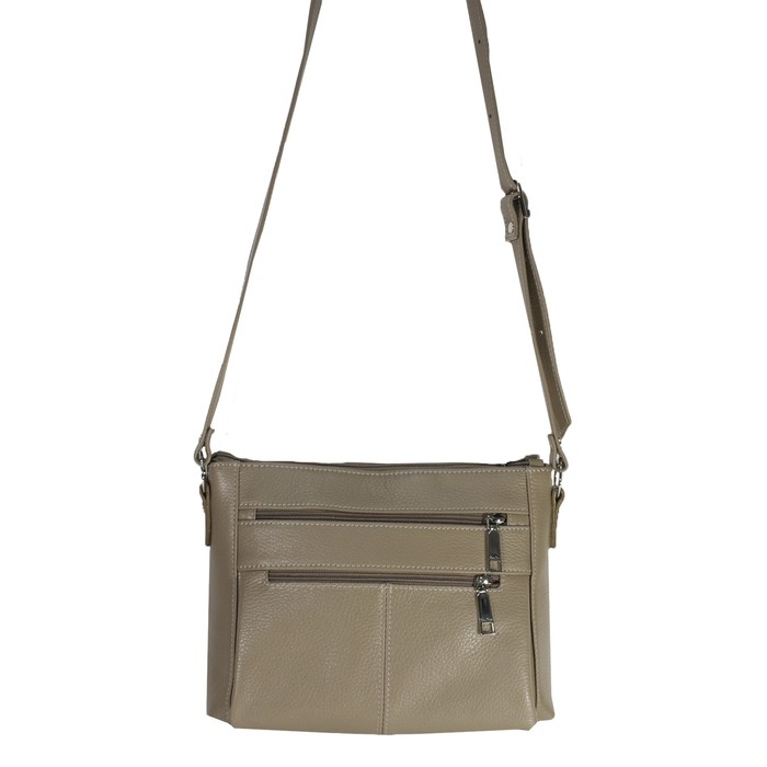 Сумка женская на длинном ремне, цвет бежевый