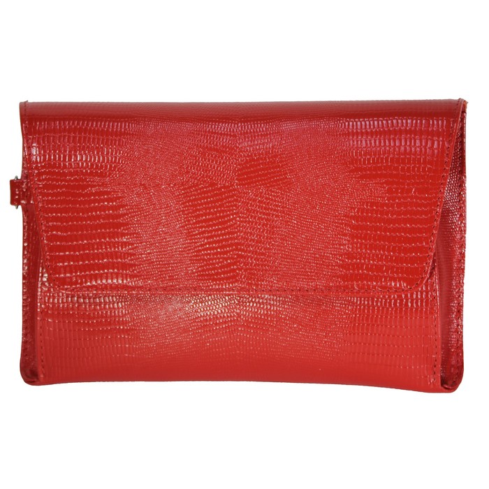 Клатч женский, цвет красный