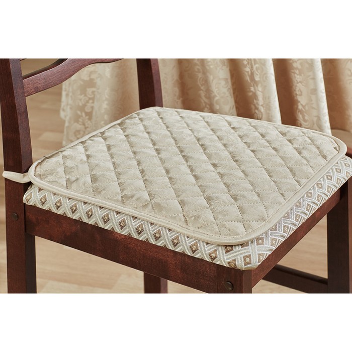 Сидушка на стул Betta, размер 40х40 см, цвет бежевый