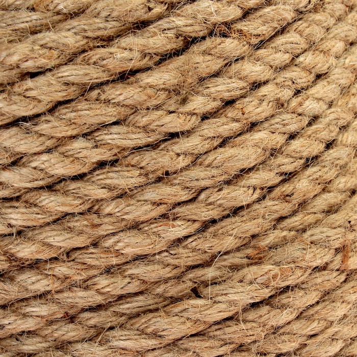 Канат джутовый крученый 12 мм, катушка (200 м)