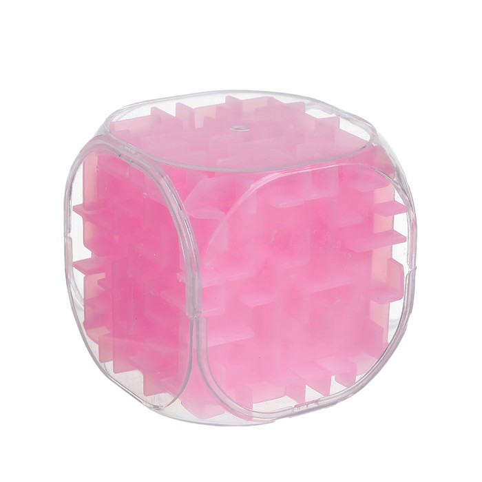 Головоломка "Кубик", цвет розовый