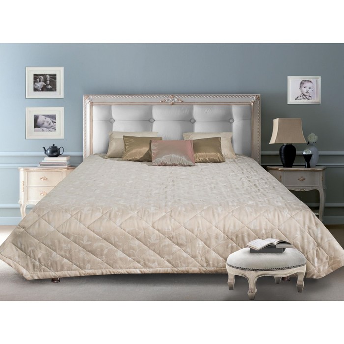 Покрывало Irmina "Вальди", размер 240х240 см, цвет бежевый