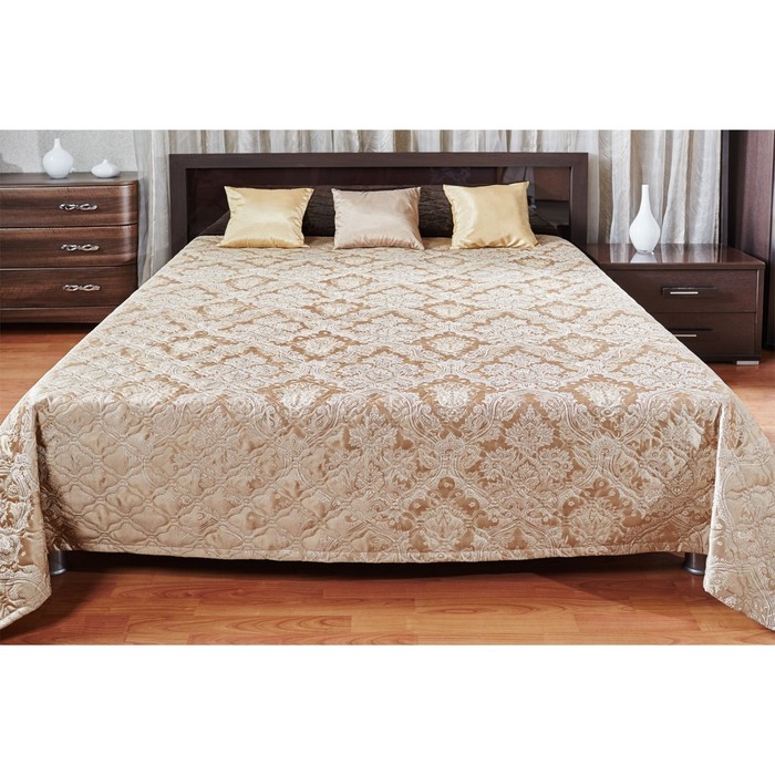 Покрывало Rebecca, размер 240х240 см, цвет песочный