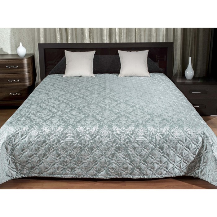 Покрывало Rebecca "Диаманте", размер 240х240 см, цвет бирюзовый