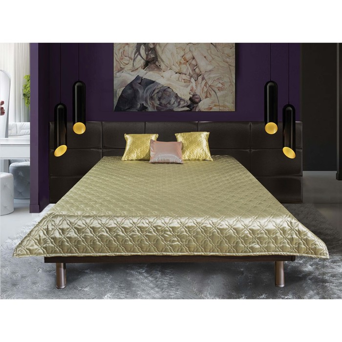 Покрывало "Нинель", размер 200х220 см, цвет олива