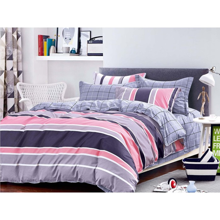 КПБ 1,5 сп Ricon, 150х215 см, 145х210 см, 70х70 см-2 шт., сатин