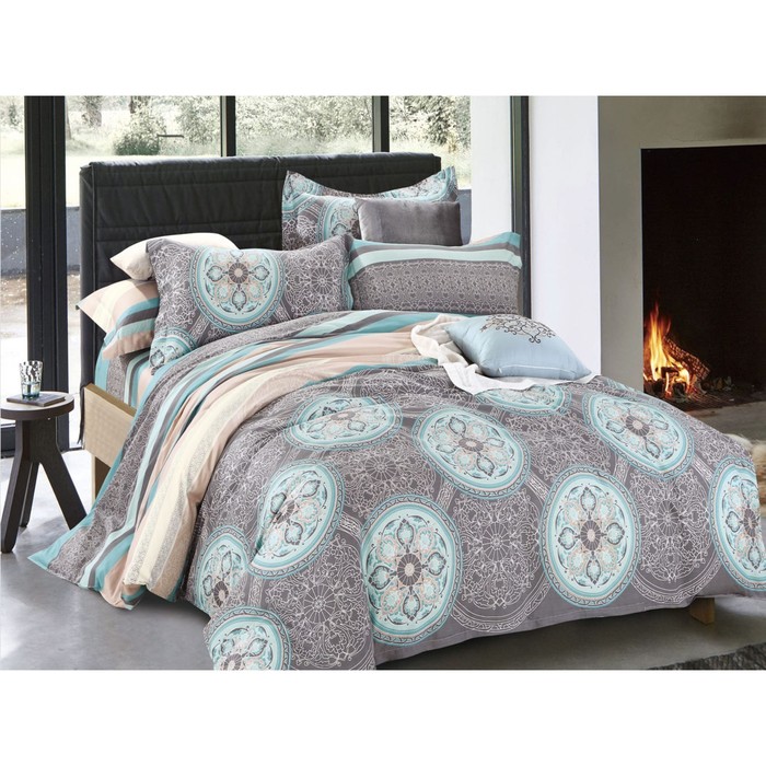 КПБ 1,5 сп Celeste, 150х215 см, 145х210 см, 70х70 см-2 шт., сатин