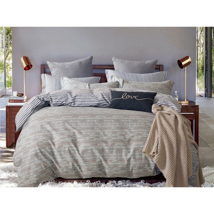 КПБ 1,5 сп Infinito, 150х215 см, 145х210 см, 70х70 см-2 шт., сатин