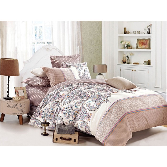 КПБ 2 сп Ankona, 215х220 см, 175х210 см, 52х74 см-2 шт., сатин