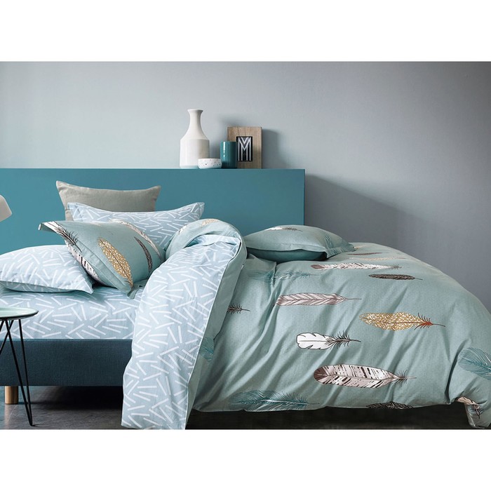 КПБ евро Airy, 160х200 см на рез., 200х220 см, 52х74 см, 70х70 см по 2 шт., сатин