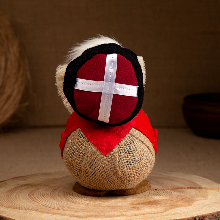 Оберег «Домовой Казачок», с кашей, 21 см, микс