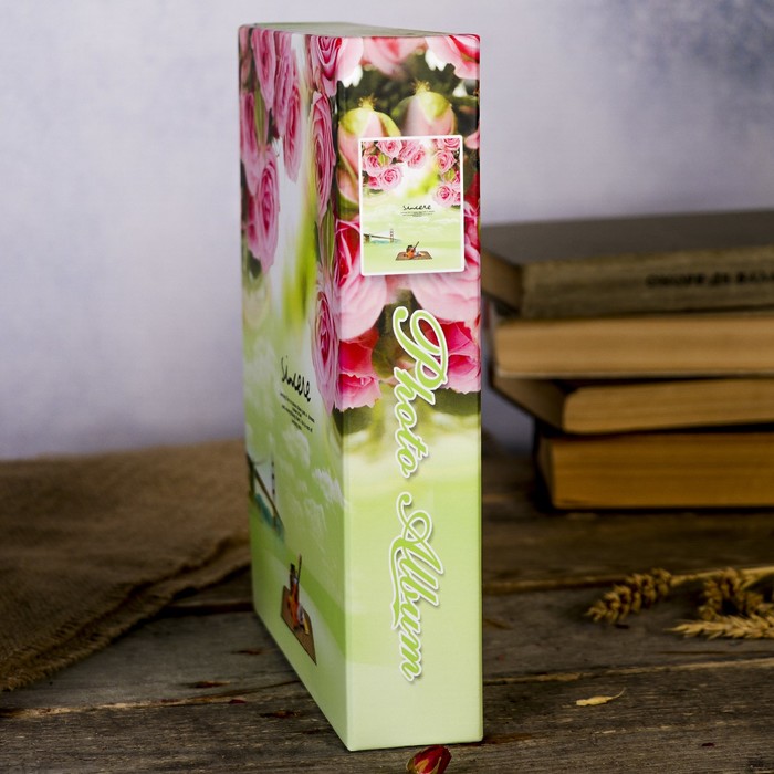 Фотоальбом на 200 фото 10х15 см "Природа. Цветы" в коробке МИКС 26х21х5,2 см