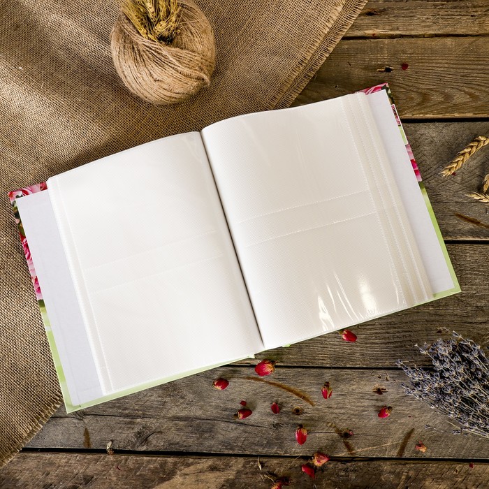 Фотоальбом на 200 фото 10х15 см "Природа. Цветы" в коробке МИКС 26х21х5,2 см