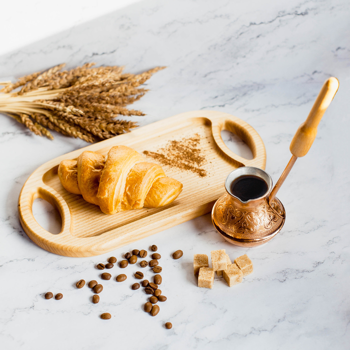 Тарелка-поднос "Овальная", массив ясень, 30 х 15 х 2 см