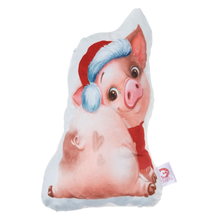 Подушка "Этель" С Новым годом 46х30 см, велюр, 100% п/э