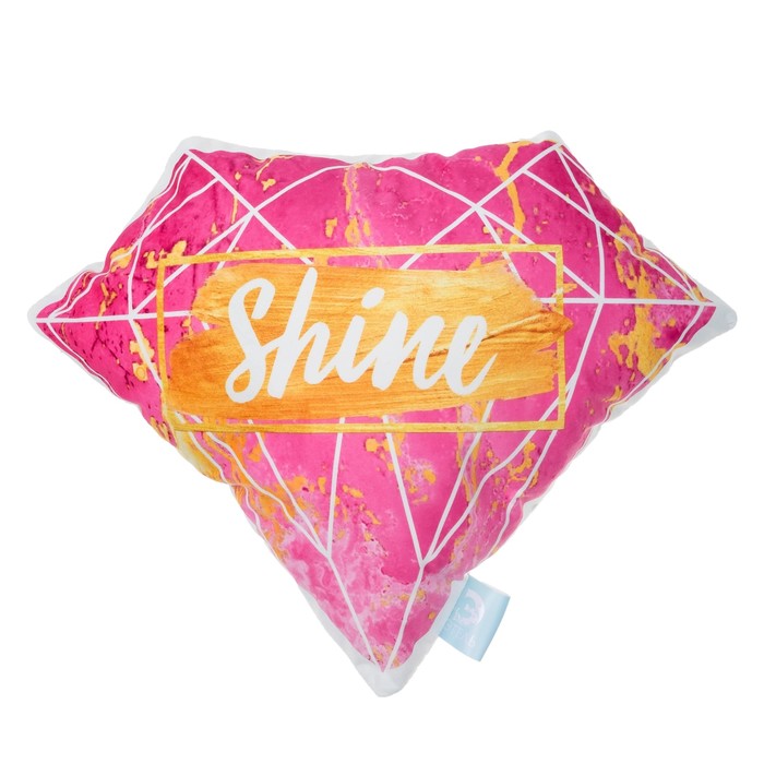 Подушка "Этель" Алмаз 50х39 см, велюр, 100% п/э