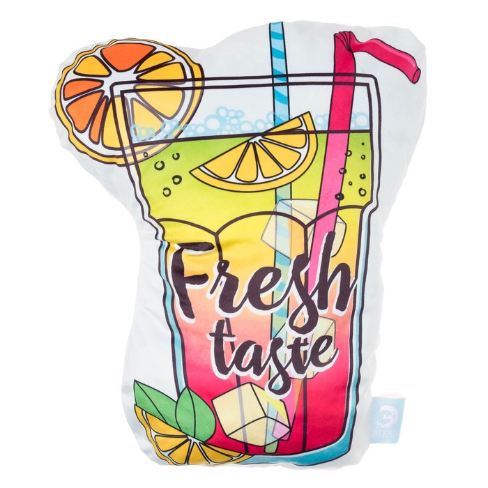 Подушка "Этель" Коктейль 38х49 см, велюр, 100% п/э