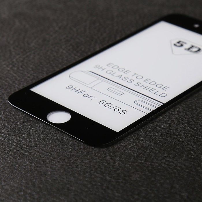 Защитное 3D стекло Luazon для IPhone 6/6s, чёрное