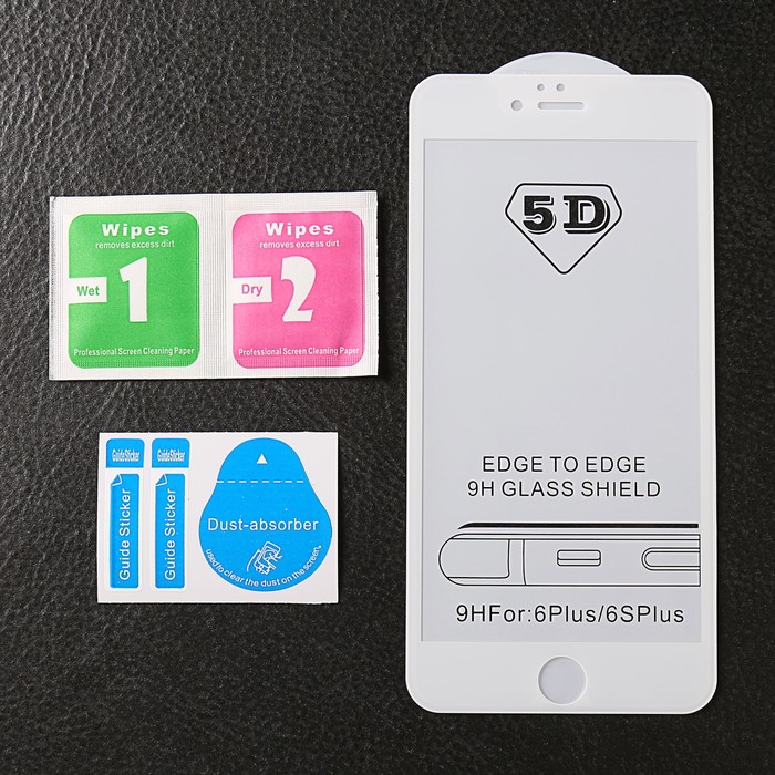 Защитное 3D стекло Luazon для IPhone 6/6s Plus, белое