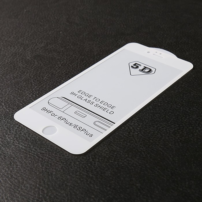 Защитное 3D стекло Luazon для IPhone 6/6s Plus, белое