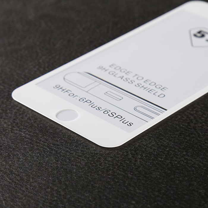 Защитное 3D стекло Luazon для IPhone 6/6s Plus, белое