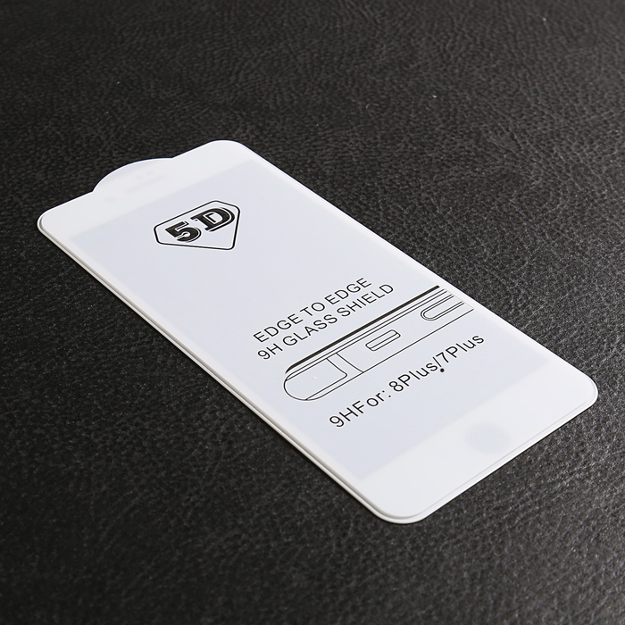 Защитное 3D стекло Luazon для IPhone 7/8 Plus, белое