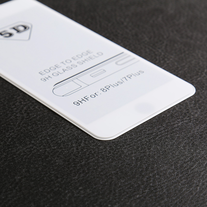 Защитное 3D стекло Luazon для IPhone 7/8 Plus, белое
