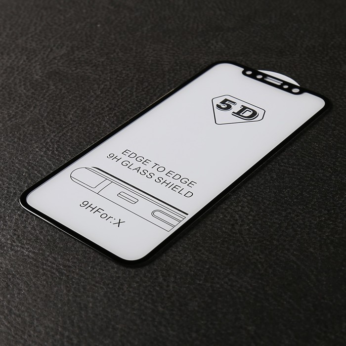 Защитное 3D стекло Luazon для IPhone X, чёрное