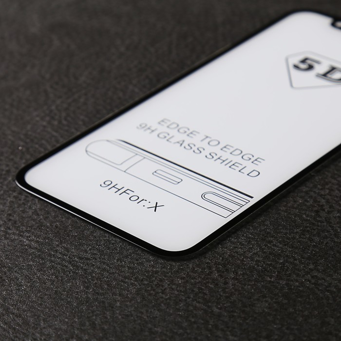 Защитное 3D стекло Luazon для IPhone X, чёрное