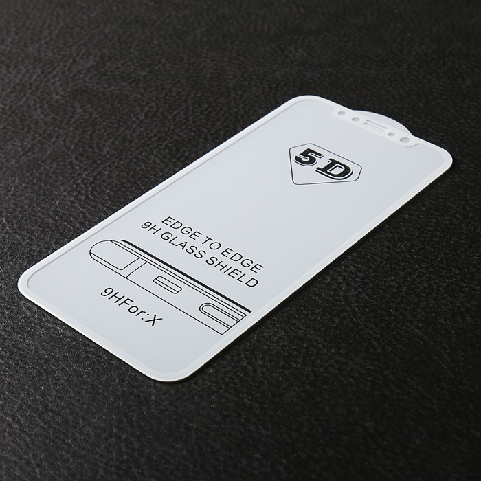 Защитное 3D стекло Luazon для IPhone X, белое