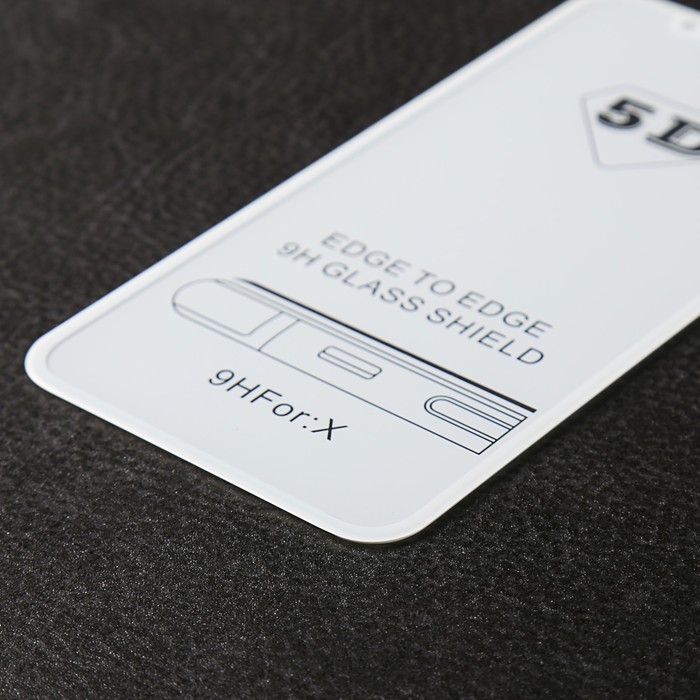 Защитное 3D стекло Luazon для IPhone X, белое