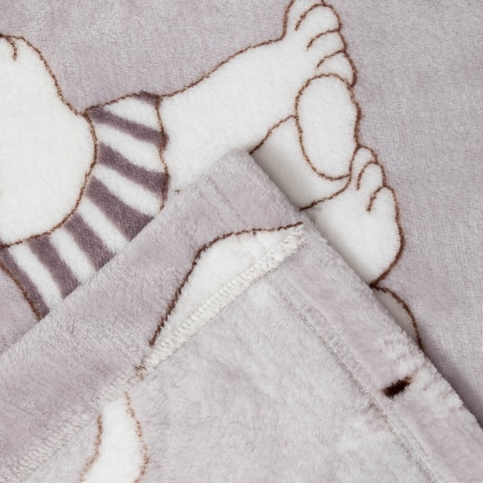 Халат женский KAFTAN "White bear" белый, р-р 40-42, 100% п/э, велсофт